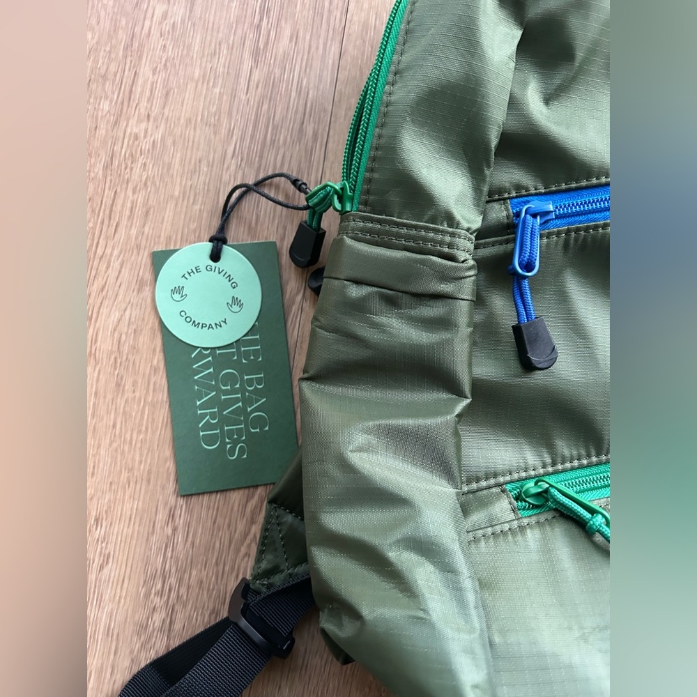 State Kane Kids Double Pocket Olive Backpack - Picture 4 of 9
